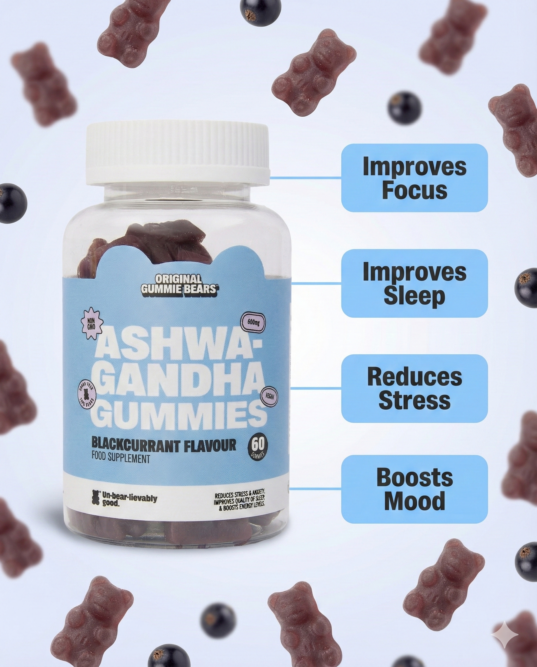Ashwagandha Gummies by Original Gummie Bears